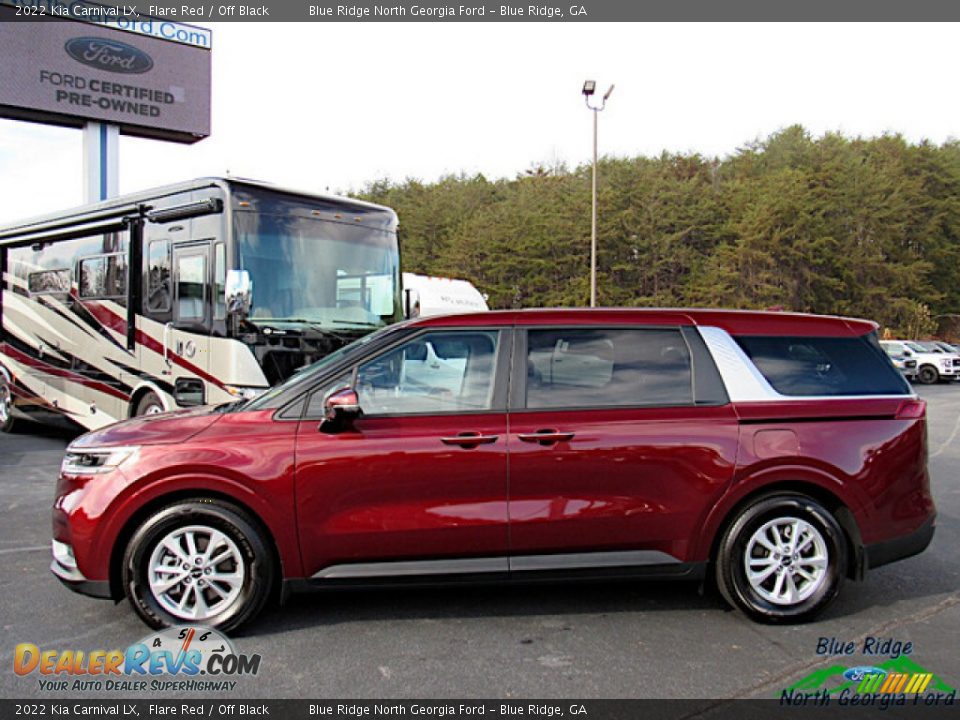 2022 Kia Carnival LX Flare Red / Off Black Photo #2