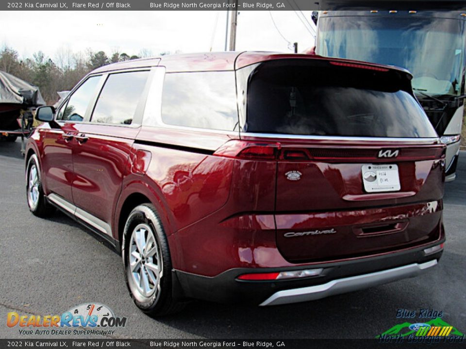 2022 Kia Carnival LX Flare Red / Off Black Photo #3