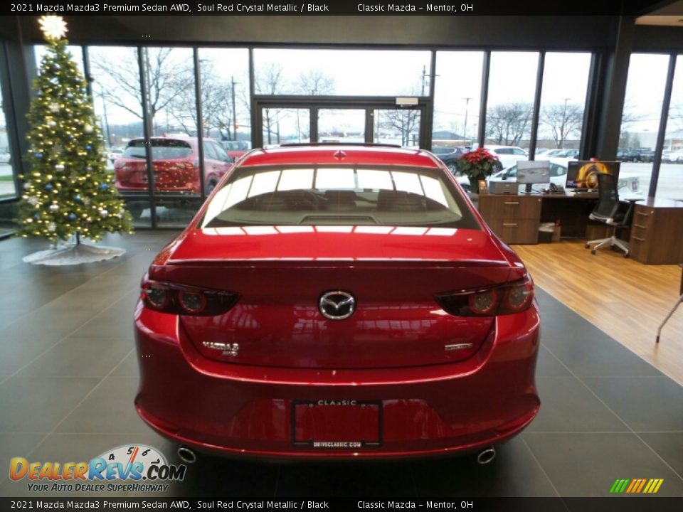 2021 Mazda Mazda3 Premium Sedan AWD Soul Red Crystal Metallic / Black Photo #5