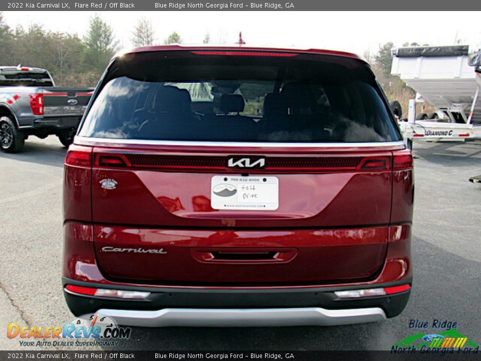 2022 Kia Carnival LX Flare Red / Off Black Photo #4