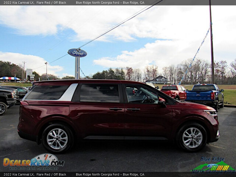 2022 Kia Carnival LX Flare Red / Off Black Photo #6