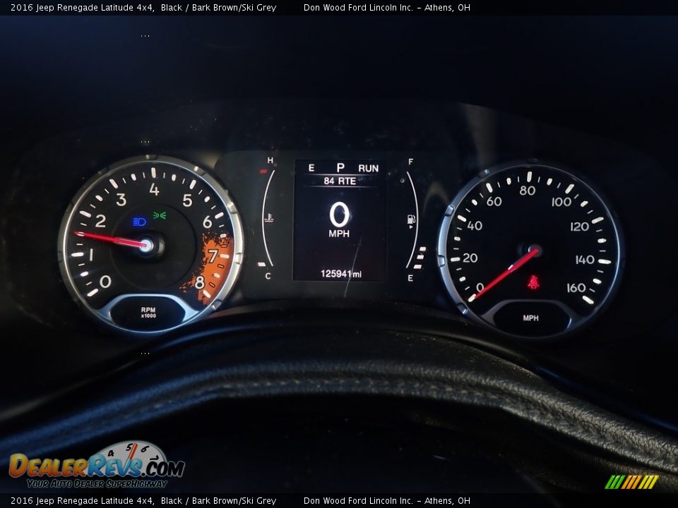 2016 Jeep Renegade Latitude 4x4 Black / Bark Brown/Ski Grey Photo #28