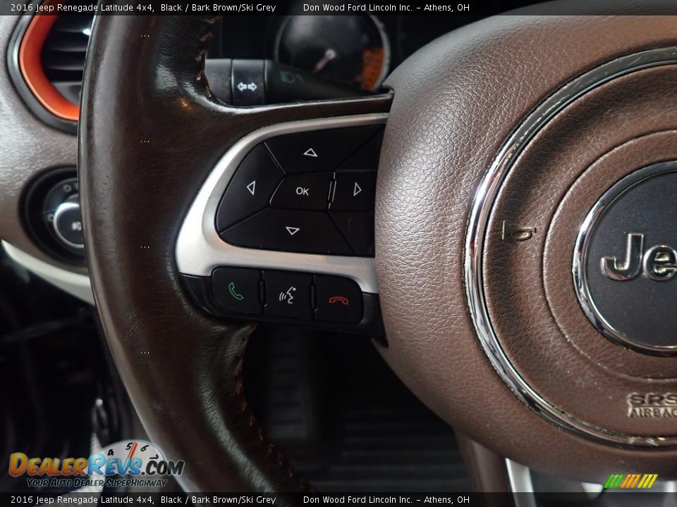 2016 Jeep Renegade Latitude 4x4 Black / Bark Brown/Ski Grey Photo #29