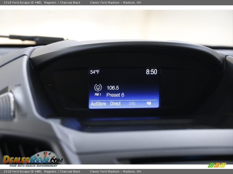 2018 Ford Escape SE 4WD Magnetic / Charcoal Black Photo #10