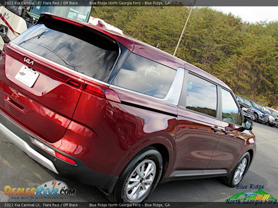 2022 Kia Carnival LX Flare Red / Off Black Photo #28