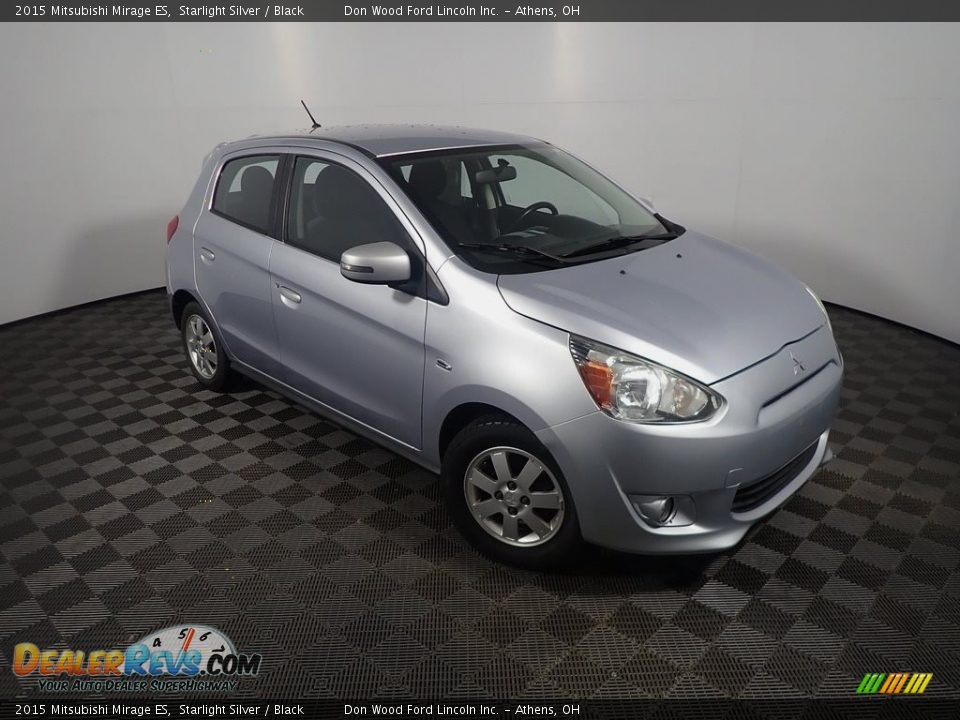 2015 Mitsubishi Mirage ES Starlight Silver / Black Photo #2