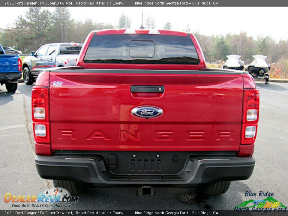 2021 Ford Ranger STX SuperCrew 4x4 Rapid Red Metallic / Ebony Photo #4