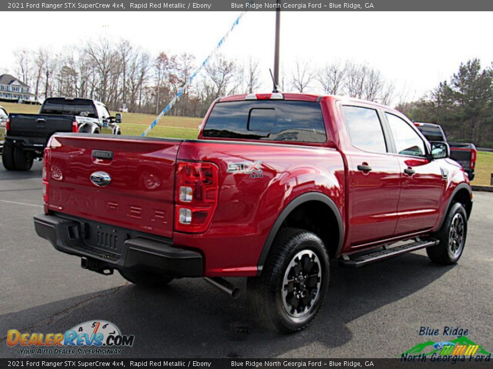 2021 Ford Ranger STX SuperCrew 4x4 Rapid Red Metallic / Ebony Photo #5