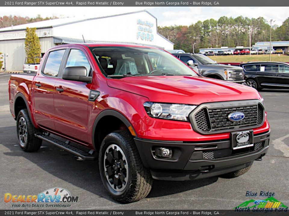 2021 Ford Ranger STX SuperCrew 4x4 Rapid Red Metallic / Ebony Photo #7