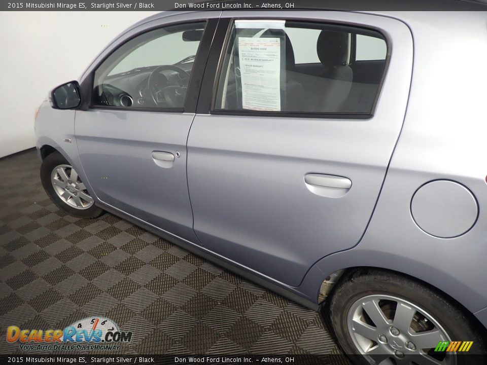 2015 Mitsubishi Mirage ES Starlight Silver / Black Photo #17