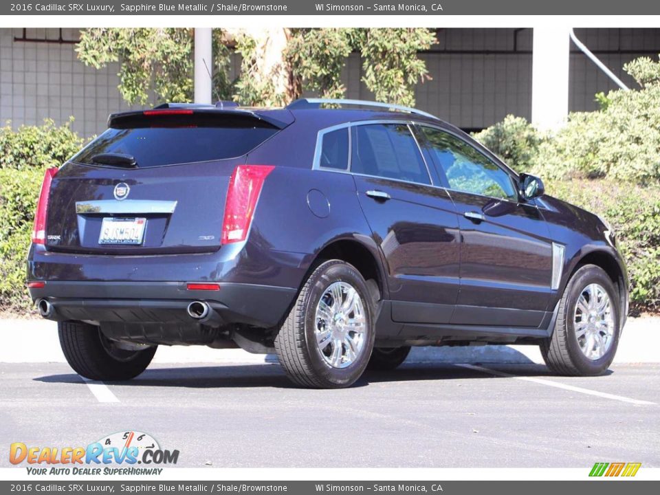 2016 Cadillac SRX Luxury Sapphire Blue Metallic / Shale/Brownstone Photo #5