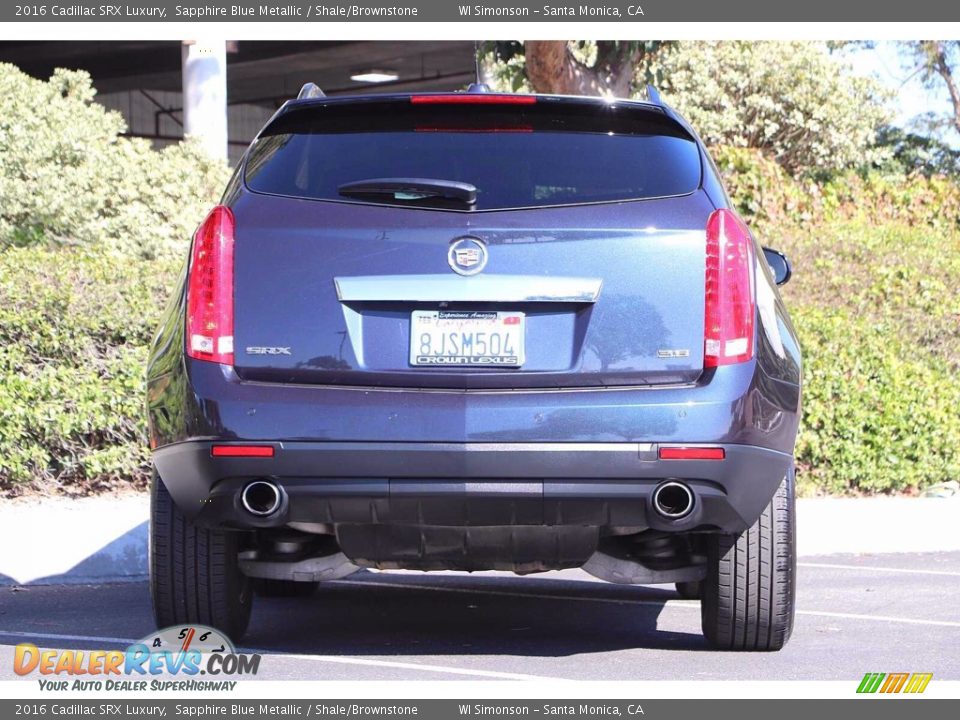 2016 Cadillac SRX Luxury Sapphire Blue Metallic / Shale/Brownstone Photo #6