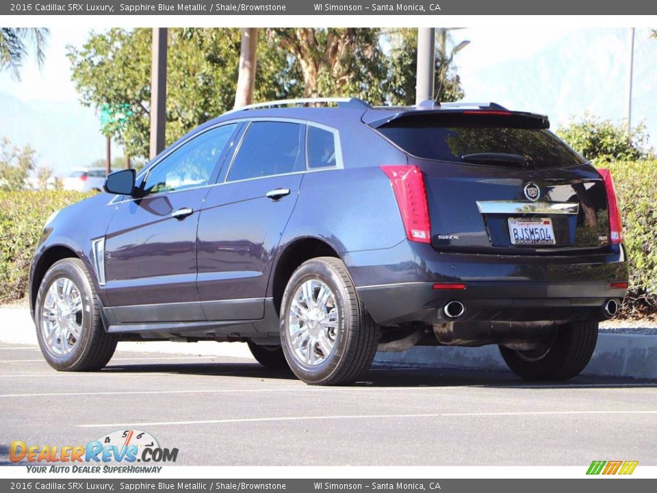 2016 Cadillac SRX Luxury Sapphire Blue Metallic / Shale/Brownstone Photo #8