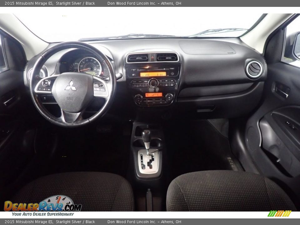 2015 Mitsubishi Mirage ES Starlight Silver / Black Photo #23
