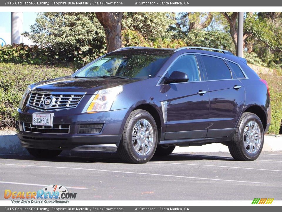 2016 Cadillac SRX Luxury Sapphire Blue Metallic / Shale/Brownstone Photo #10