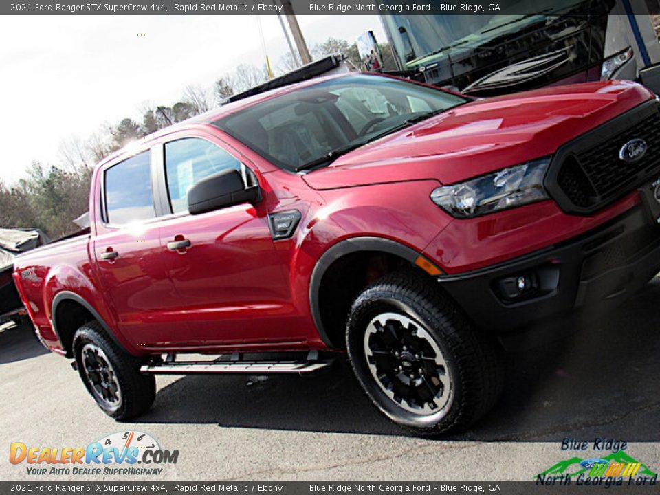 2021 Ford Ranger STX SuperCrew 4x4 Rapid Red Metallic / Ebony Photo #25