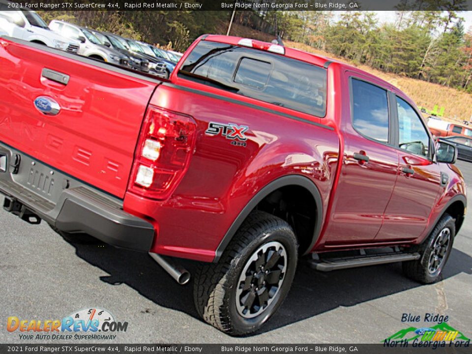 2021 Ford Ranger STX SuperCrew 4x4 Rapid Red Metallic / Ebony Photo #26