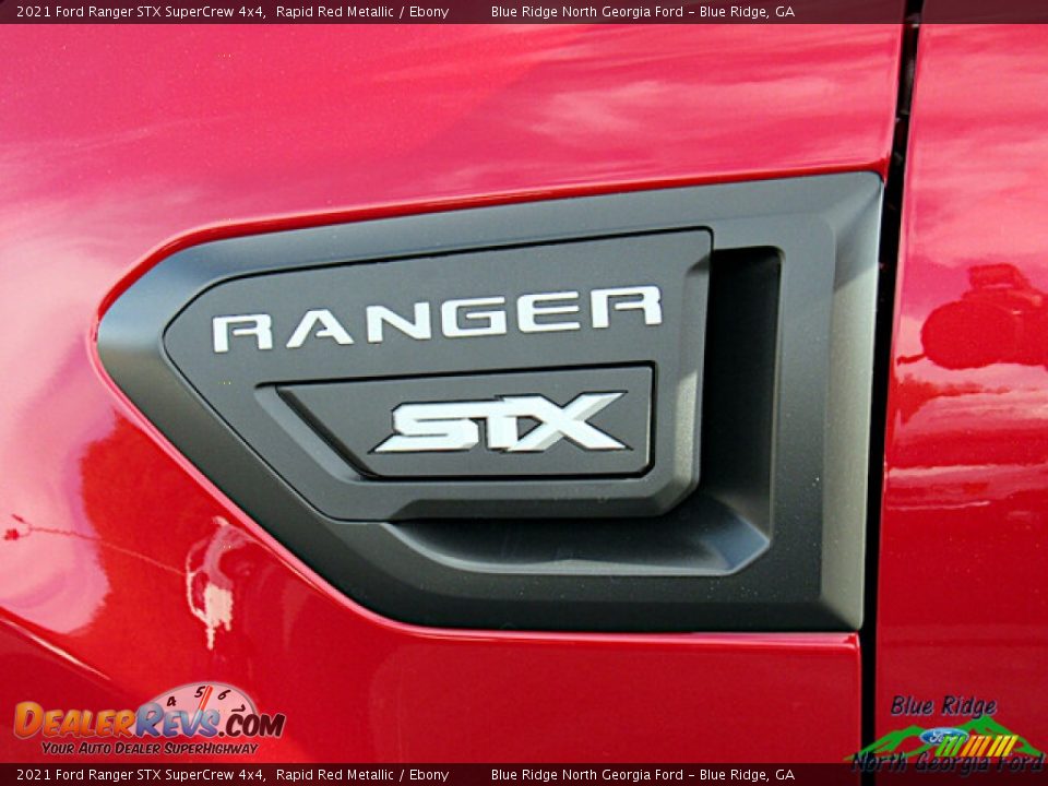 2021 Ford Ranger STX SuperCrew 4x4 Rapid Red Metallic / Ebony Photo #28
