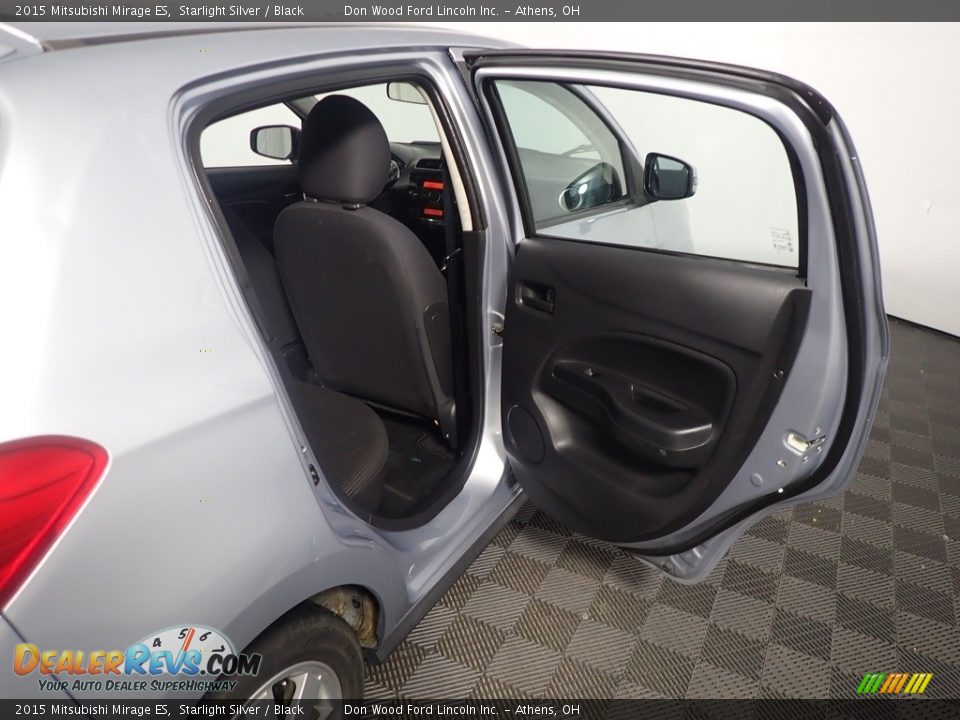 2015 Mitsubishi Mirage ES Starlight Silver / Black Photo #34