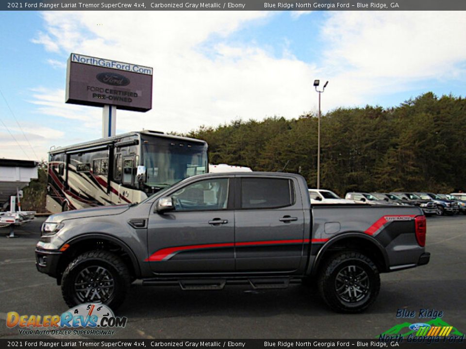 2021 Ford Ranger Lariat Tremor SuperCrew 4x4 Carbonized Gray Metallic / Ebony Photo #2