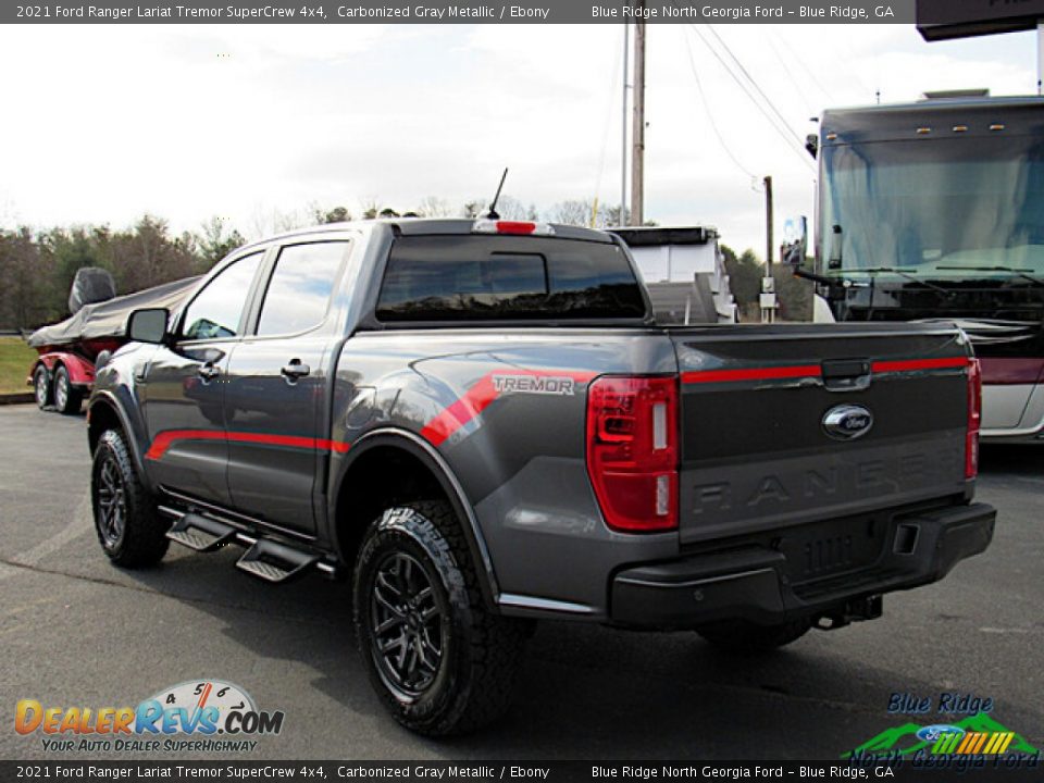 2021 Ford Ranger Lariat Tremor SuperCrew 4x4 Carbonized Gray Metallic / Ebony Photo #3