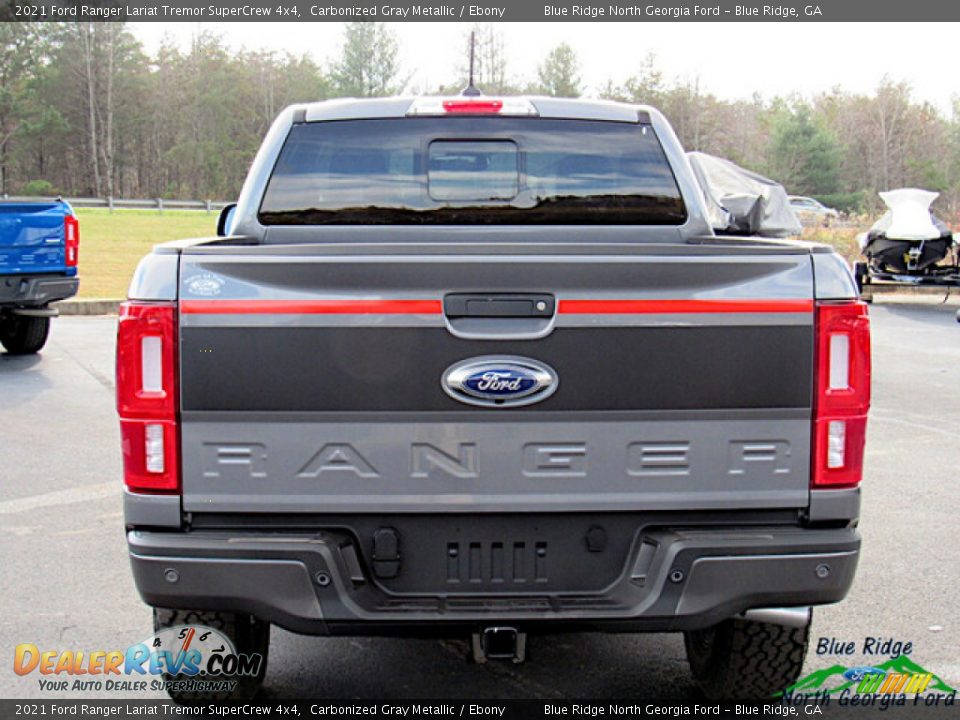 2021 Ford Ranger Lariat Tremor SuperCrew 4x4 Carbonized Gray Metallic / Ebony Photo #4