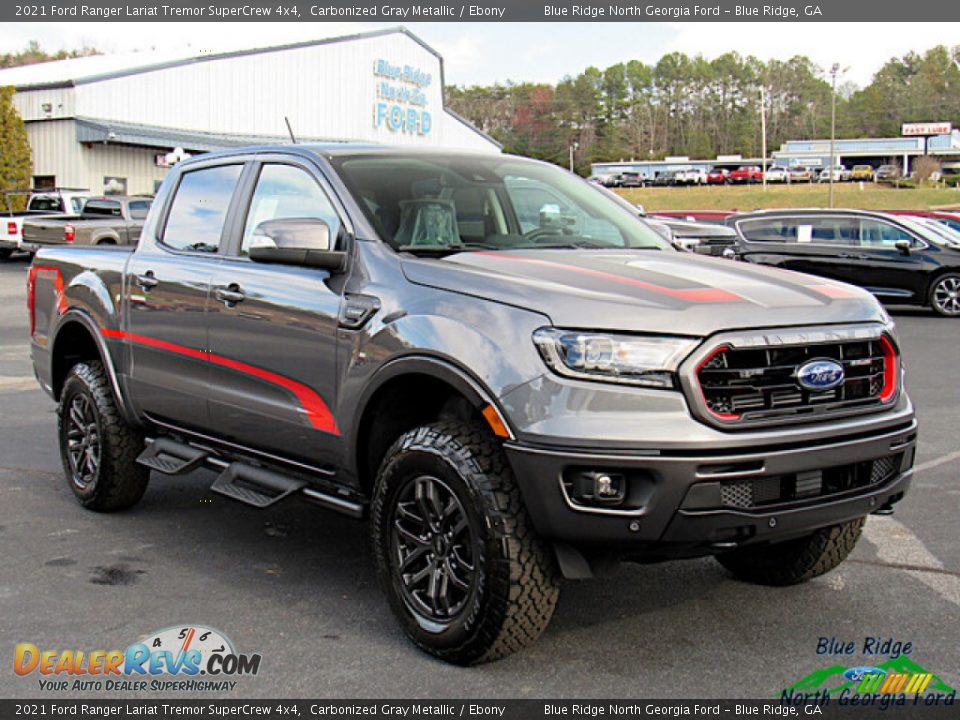 2021 Ford Ranger Lariat Tremor SuperCrew 4x4 Carbonized Gray Metallic / Ebony Photo #7