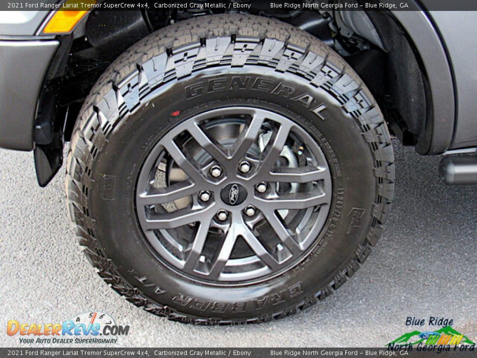 2021 Ford Ranger Lariat Tremor SuperCrew 4x4 Carbonized Gray Metallic / Ebony Photo #9