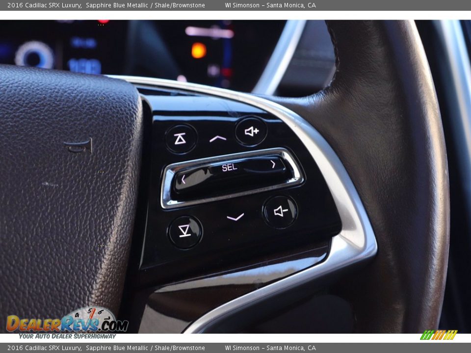 2016 Cadillac SRX Luxury Sapphire Blue Metallic / Shale/Brownstone Photo #28