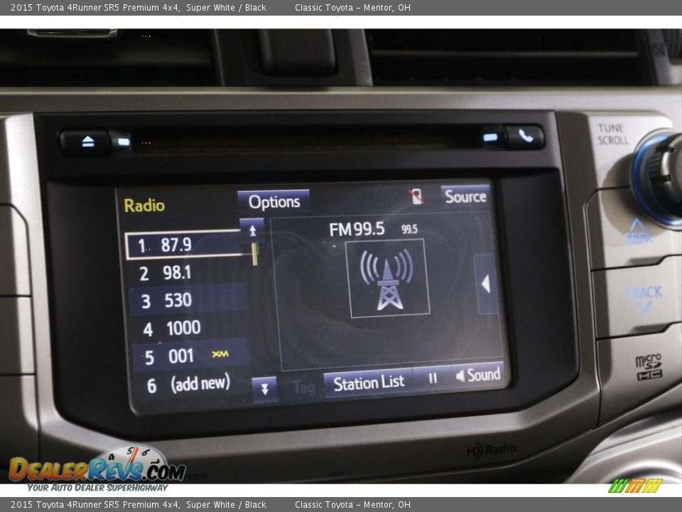 2015 Toyota 4Runner SR5 Premium 4x4 Super White / Black Photo #12