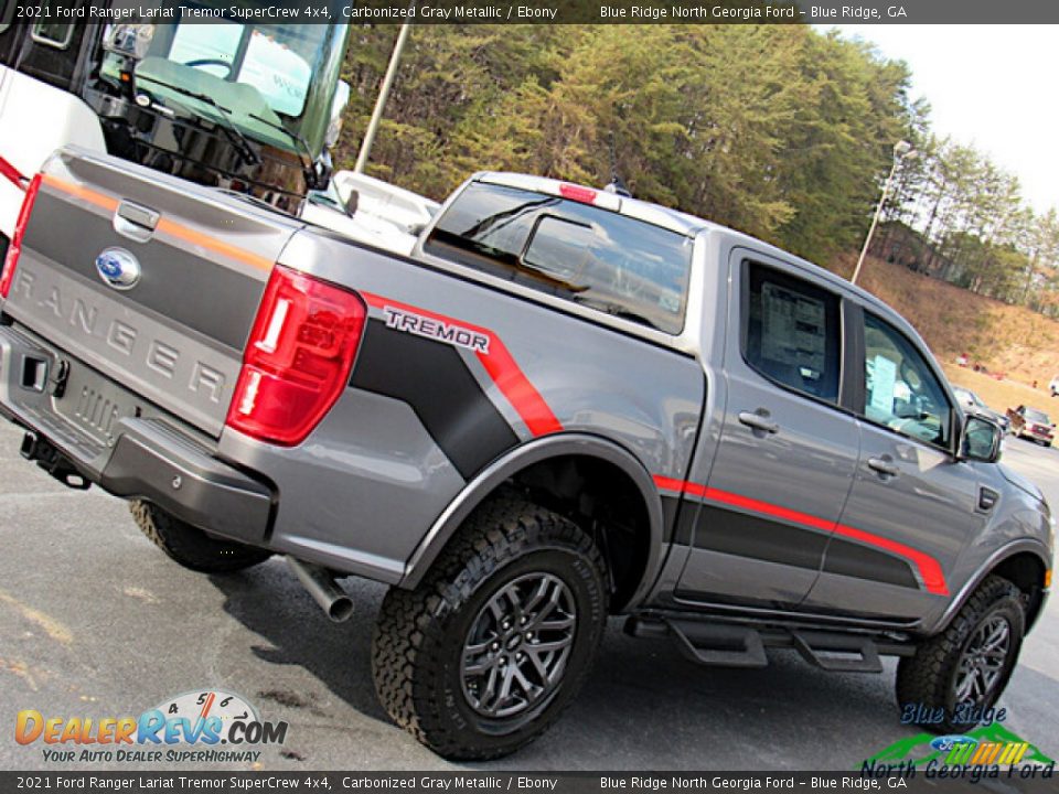 2021 Ford Ranger Lariat Tremor SuperCrew 4x4 Carbonized Gray Metallic / Ebony Photo #28