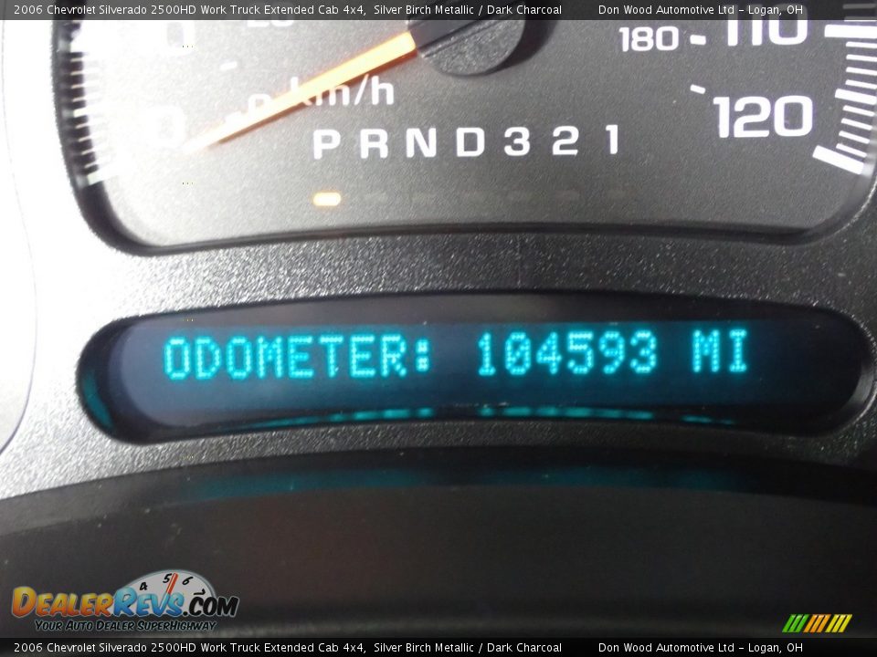 2006 Chevrolet Silverado 2500HD Work Truck Extended Cab 4x4 Silver Birch Metallic / Dark Charcoal Photo #26