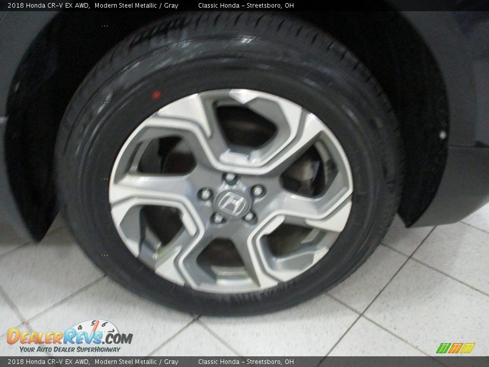 2018 Honda CR-V EX AWD Modern Steel Metallic / Gray Photo #5