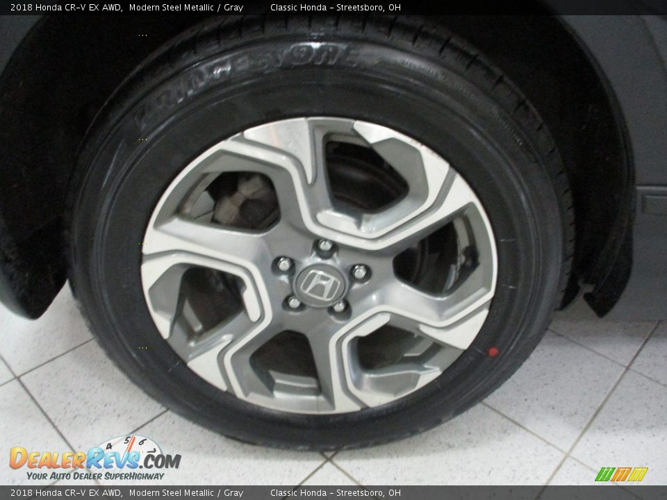 2018 Honda CR-V EX AWD Modern Steel Metallic / Gray Photo #6