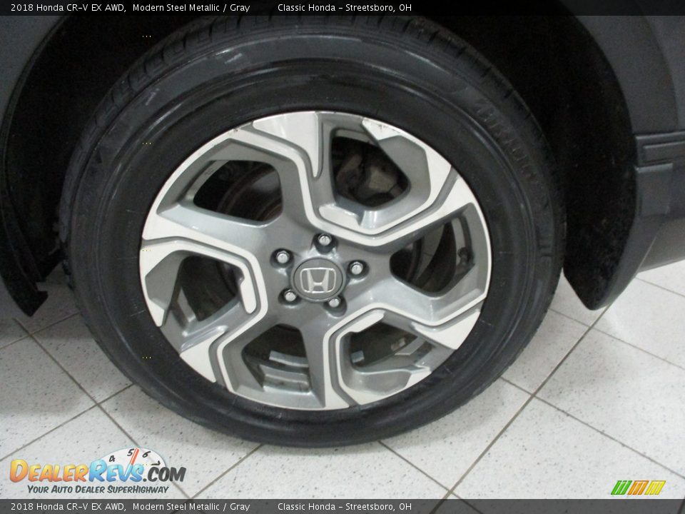 2018 Honda CR-V EX AWD Modern Steel Metallic / Gray Photo #11