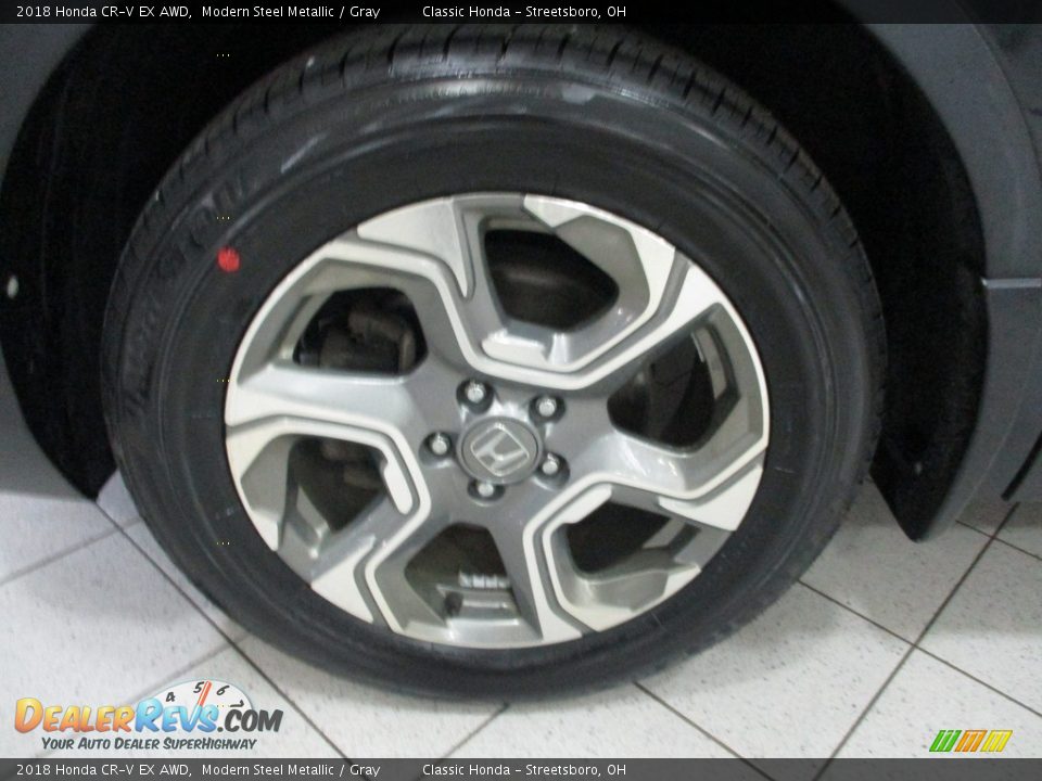2018 Honda CR-V EX AWD Modern Steel Metallic / Gray Photo #12