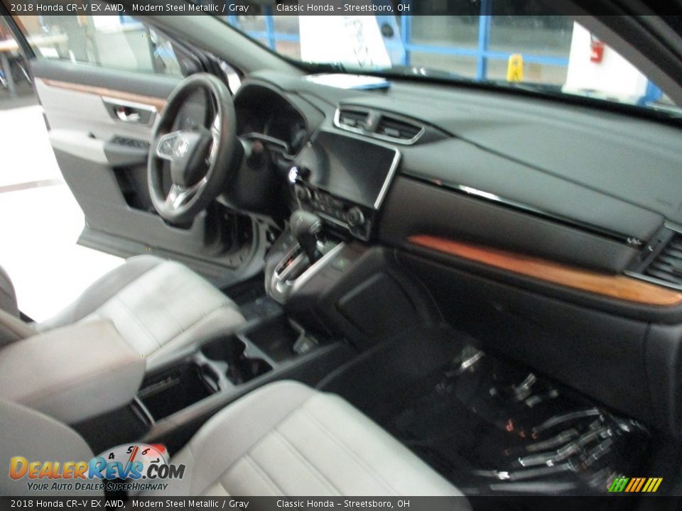2018 Honda CR-V EX AWD Modern Steel Metallic / Gray Photo #15