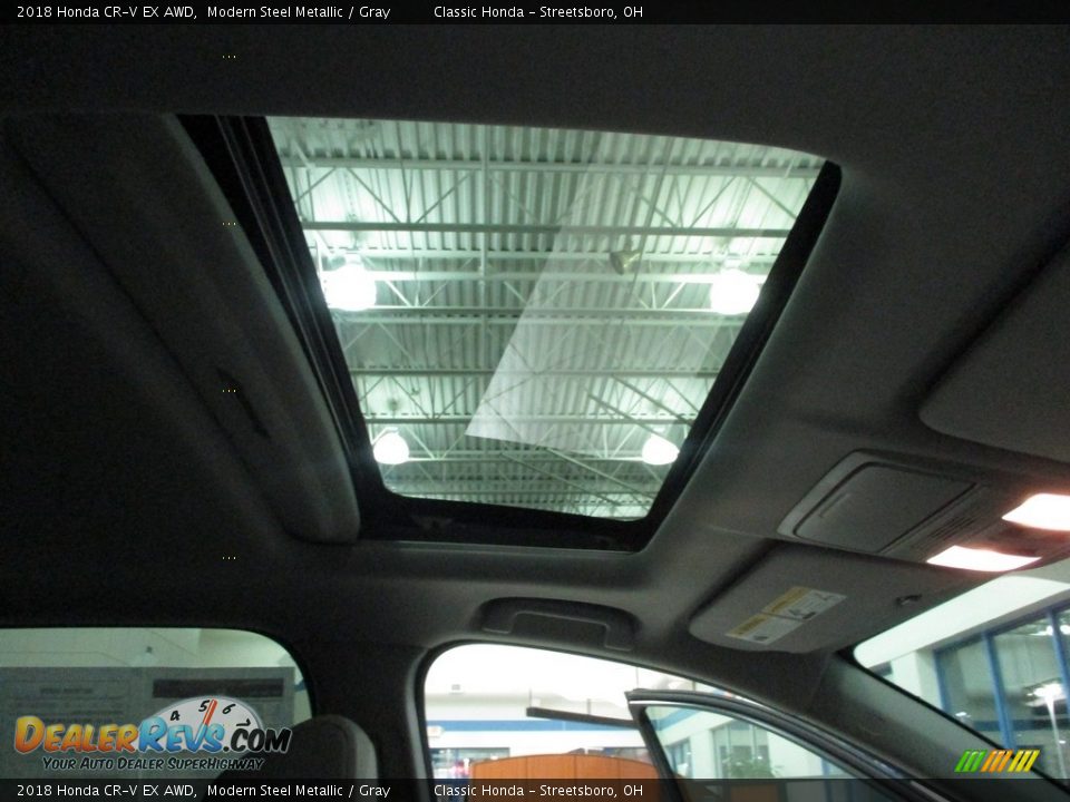 2018 Honda CR-V EX AWD Modern Steel Metallic / Gray Photo #17