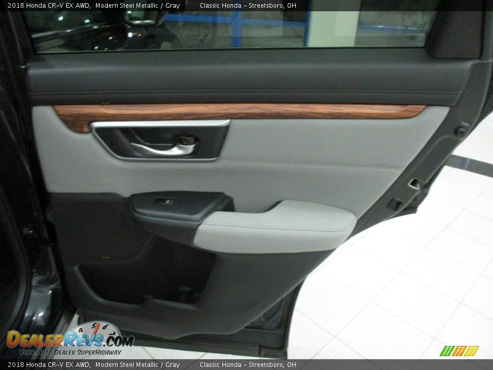 2018 Honda CR-V EX AWD Modern Steel Metallic / Gray Photo #18