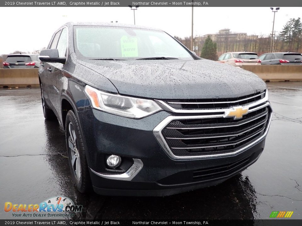 2019 Chevrolet Traverse LT AWD Graphite Metallic / Jet Black Photo #12