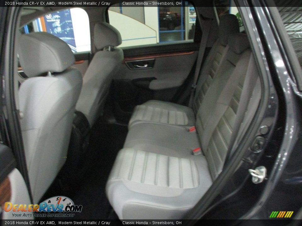 2018 Honda CR-V EX AWD Modern Steel Metallic / Gray Photo #25