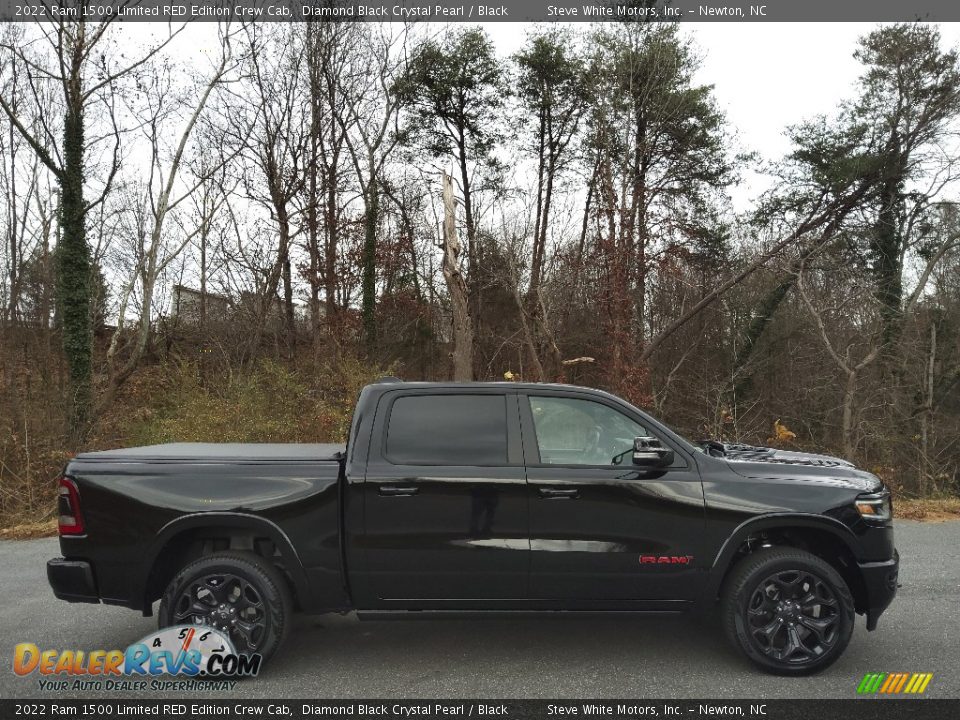 Diamond Black Crystal Pearl 2022 Ram 1500 Limited RED Edition Crew Cab Photo #6