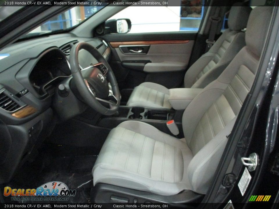 2018 Honda CR-V EX AWD Modern Steel Metallic / Gray Photo #28