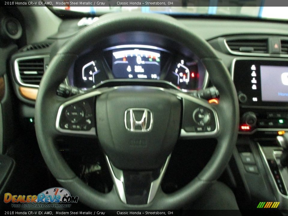 2018 Honda CR-V EX AWD Modern Steel Metallic / Gray Photo #30