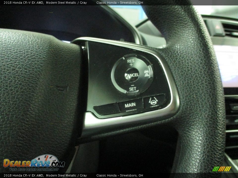 2018 Honda CR-V EX AWD Modern Steel Metallic / Gray Photo #32