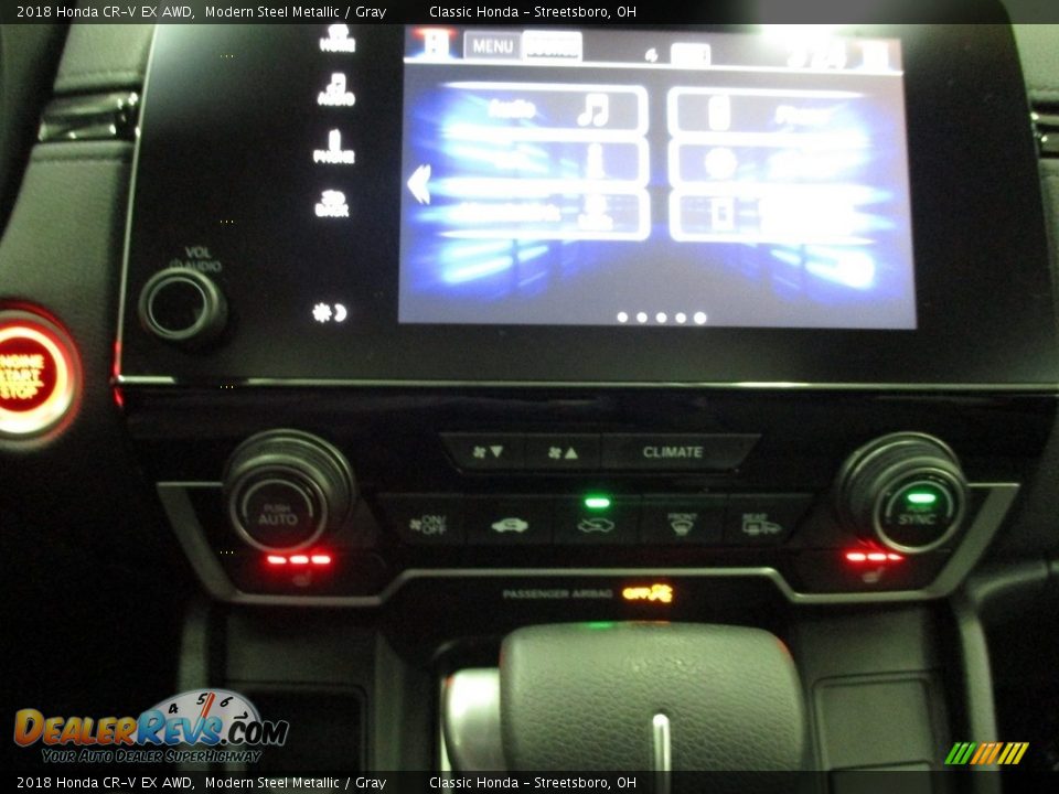 2018 Honda CR-V EX AWD Modern Steel Metallic / Gray Photo #35