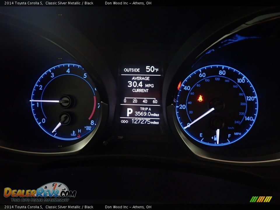 2014 Toyota Corolla S Classic Silver Metallic / Black Photo #28