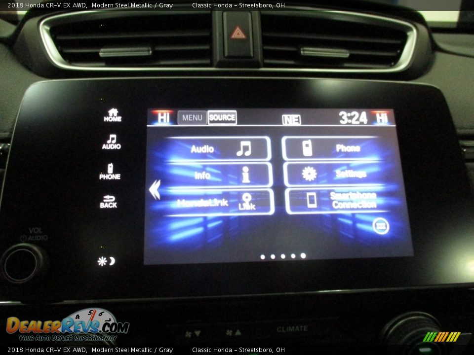 2018 Honda CR-V EX AWD Modern Steel Metallic / Gray Photo #36