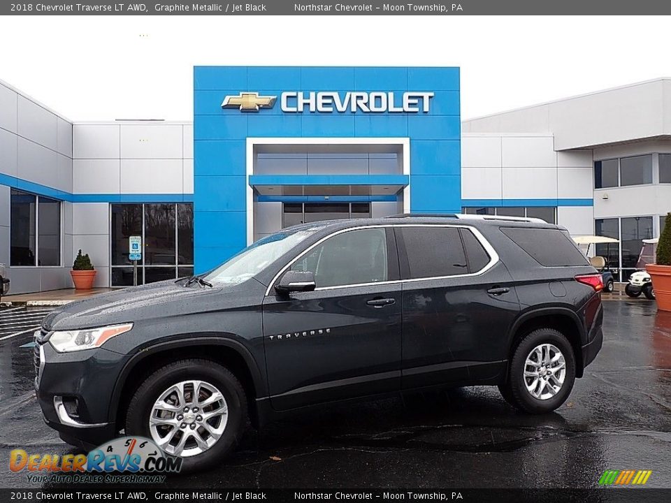 2018 Chevrolet Traverse LT AWD Graphite Metallic / Jet Black Photo #1