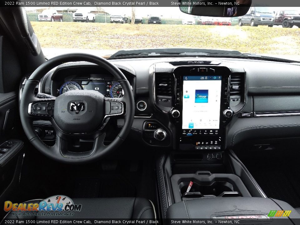 Dashboard of 2022 Ram 1500 Limited RED Edition Crew Cab Photo #20